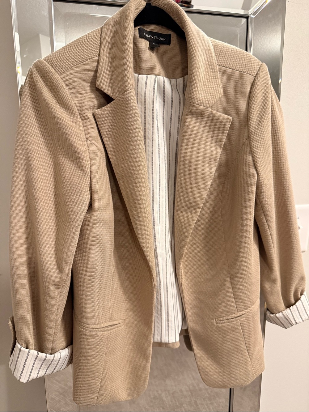 41 Hawthorn Tan Textured Tailored Blazer